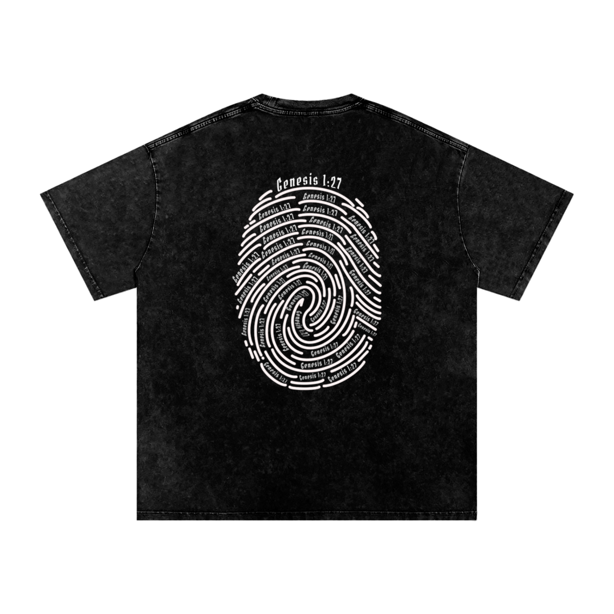 His Image Oversized T shirt (Acid Washed)