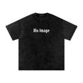 His Image Oversized T shirt (Acid Washed)